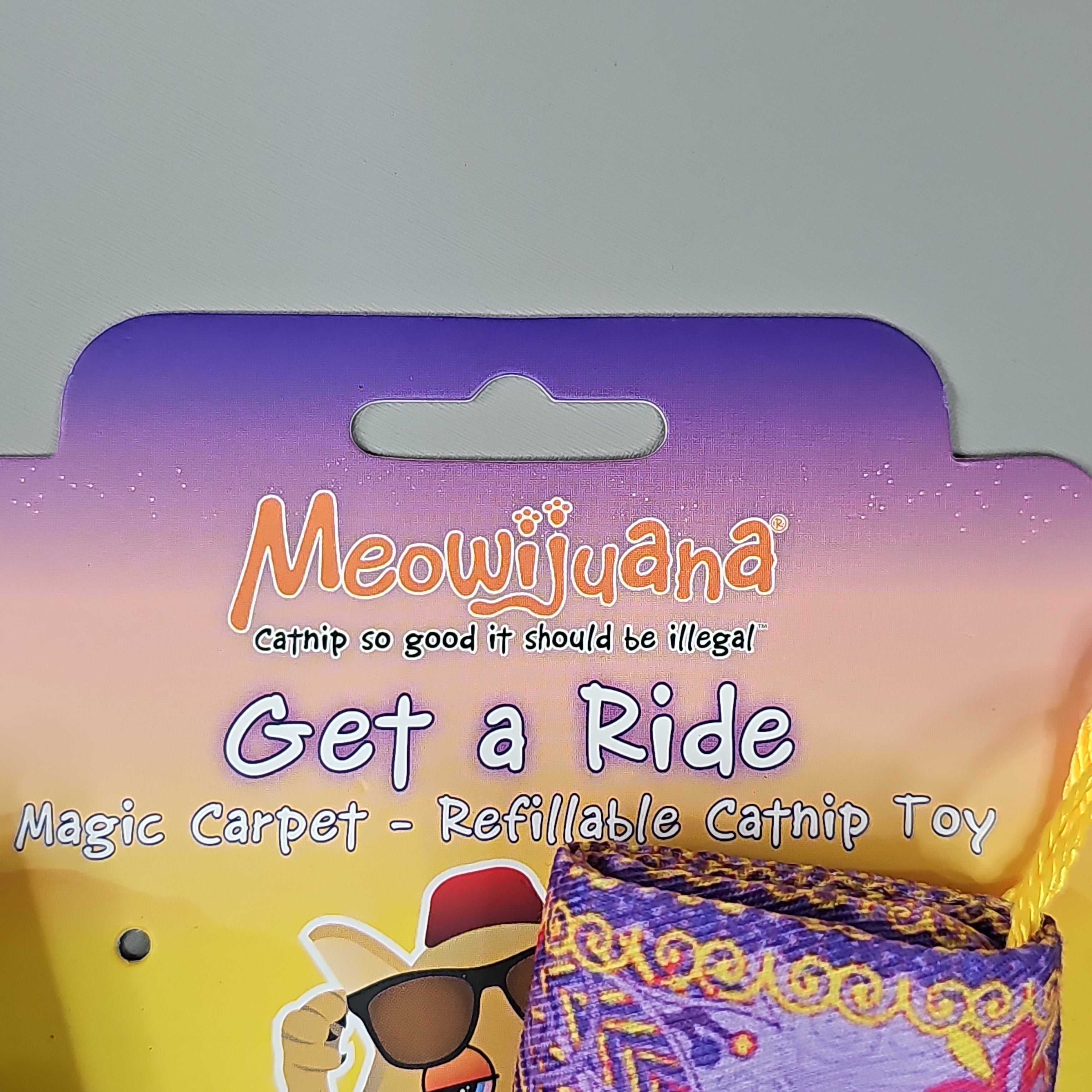 SMARTER PAW Meowijuana Organic Catnip Toy Get a Ride Magic Carpet Cat Toy (New)