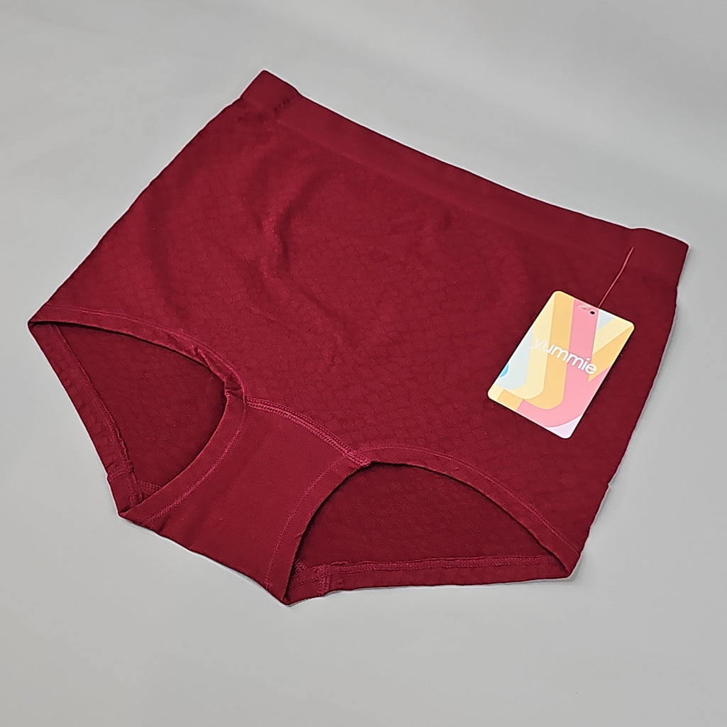 YUMMIE Lexi Mid Waist Girlshort Cabernet Women's Underwear Sz L/XL Black YT5-306-CAB-L/XL (New)