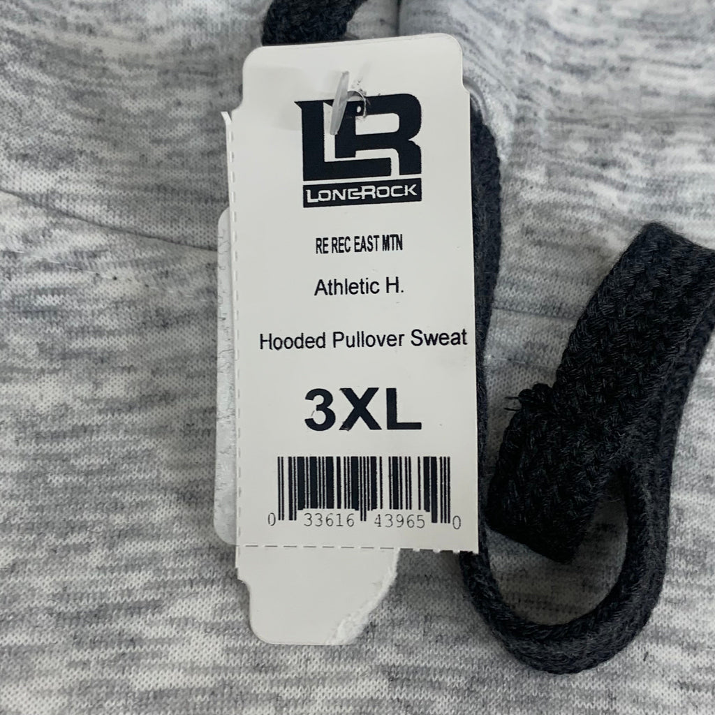 LONEROCK Helen Georgia Tie Hoodie Sz 3XL White/Grey