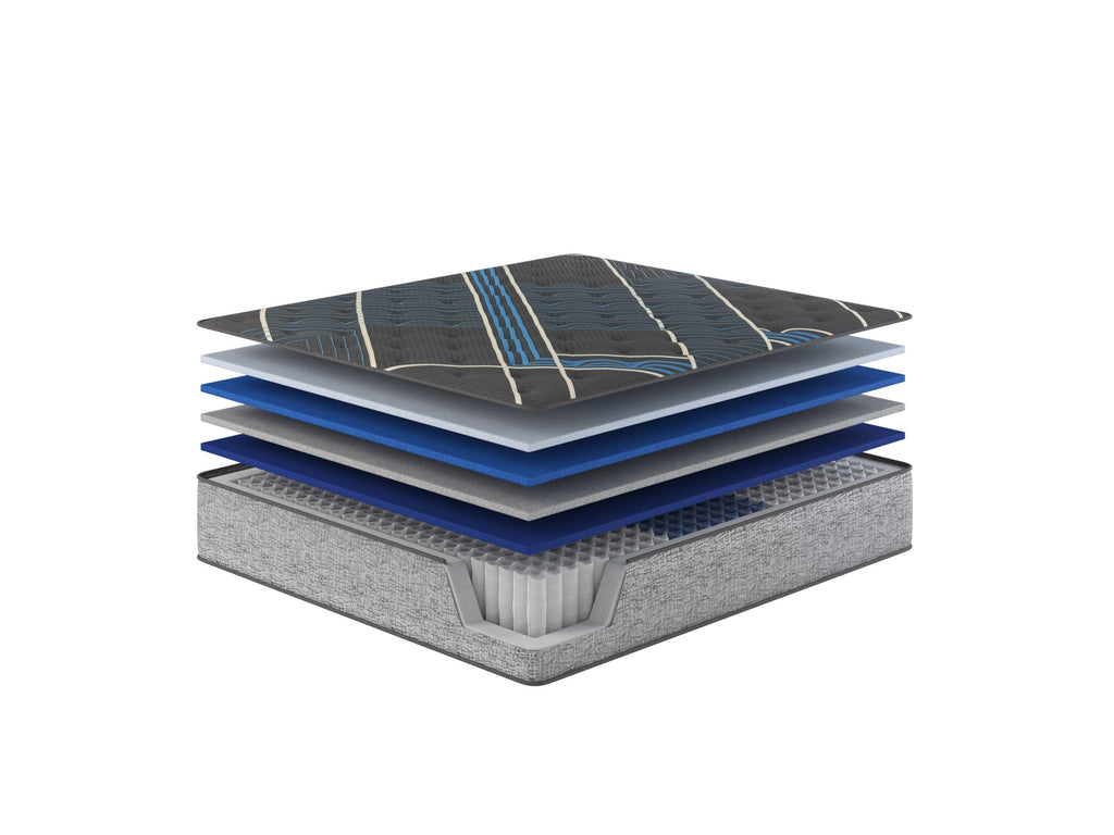 Restonic comfort care 14' hybrid mattress, individual pocketed coil mattress , firm comfort