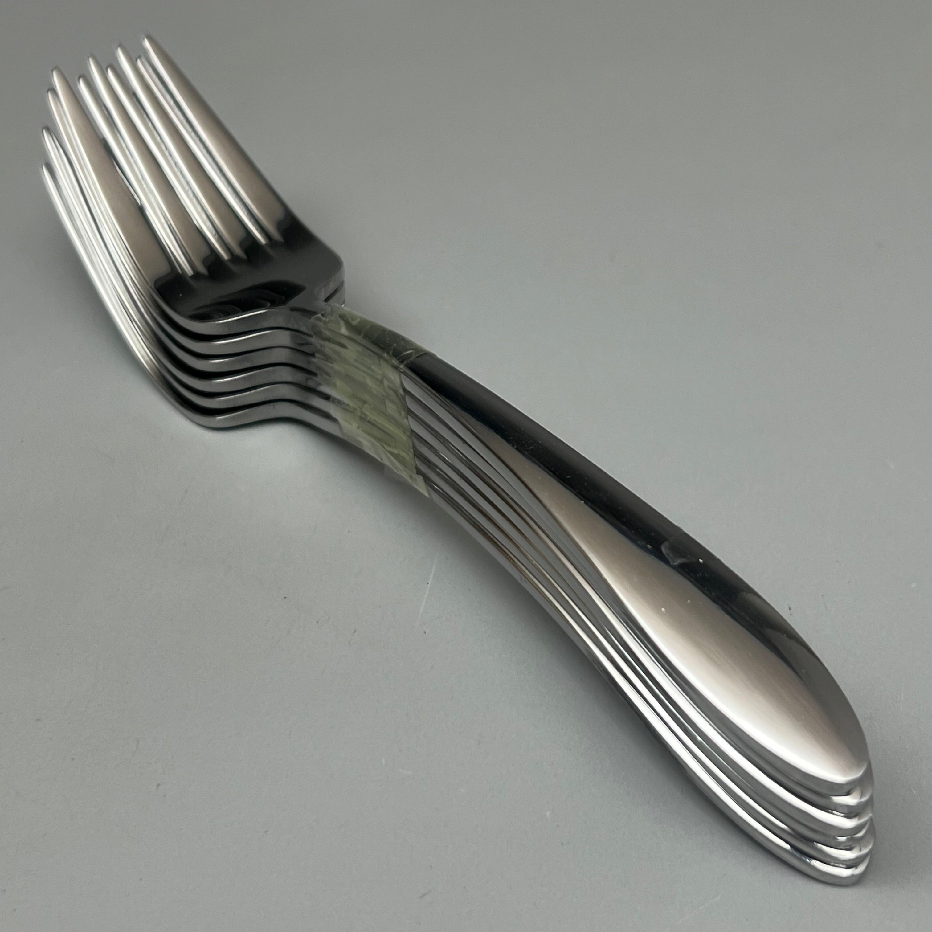 GOLD SERIES IDOL 2 Pack of 12 Qualite Stainless Dinner Forks Metalic