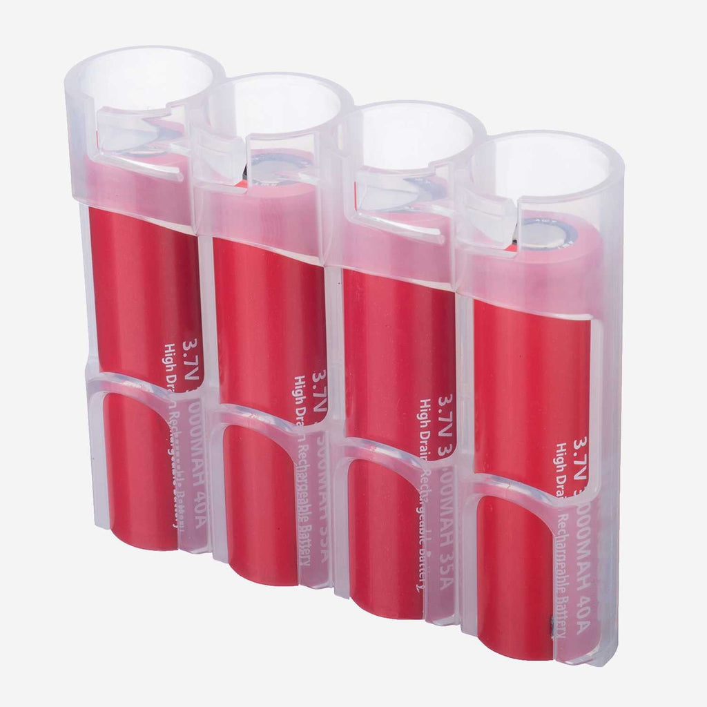 18650 Battery Caddy (Clear)
