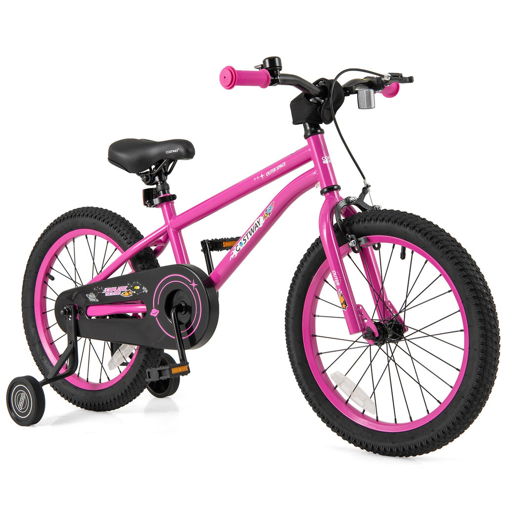 16-Inch Kids Bike for 4-7 Years Old Adjustable with Removable Training Wheels-16 inches
