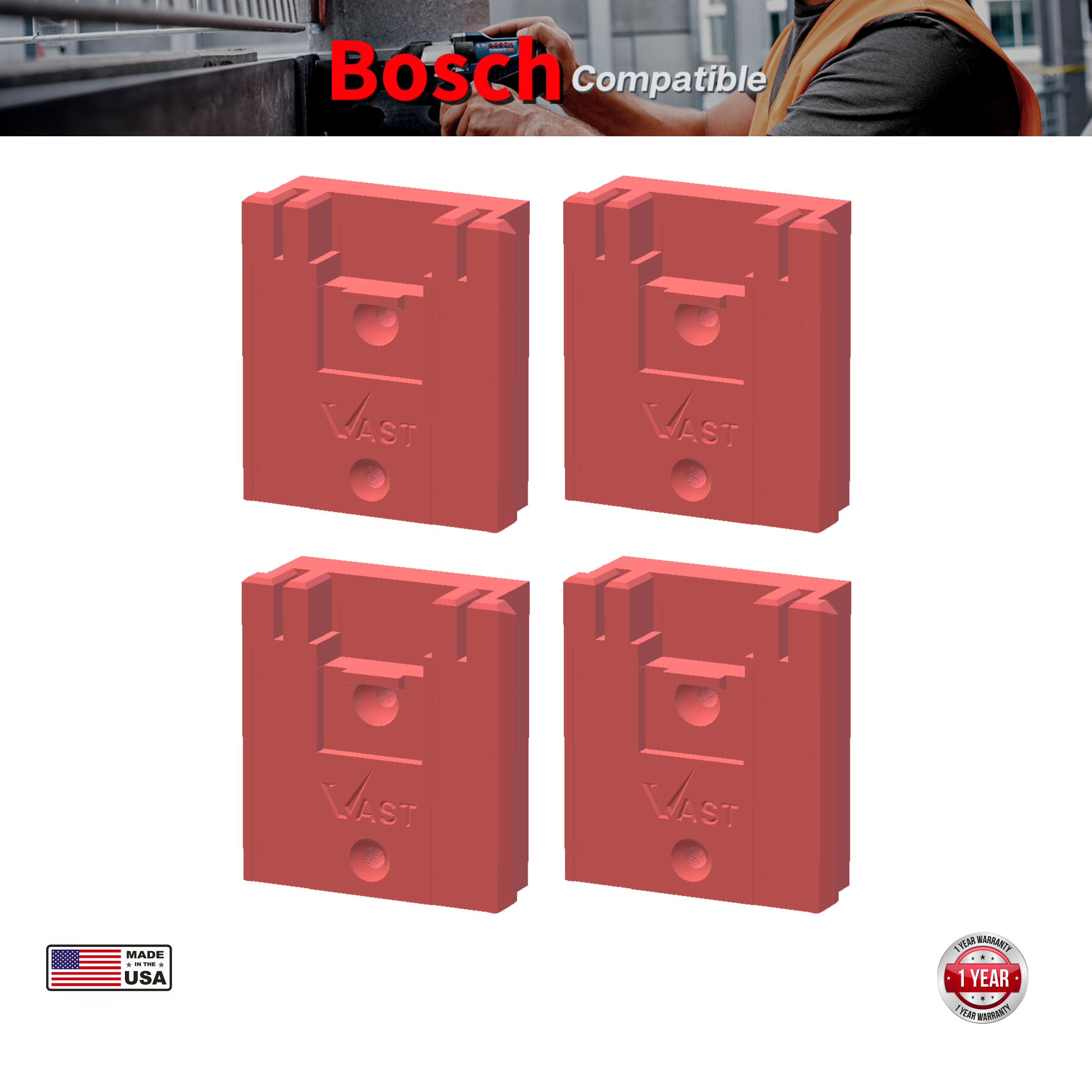 Bosch 18V Tool Mount | Tool Holder (4 Pack)