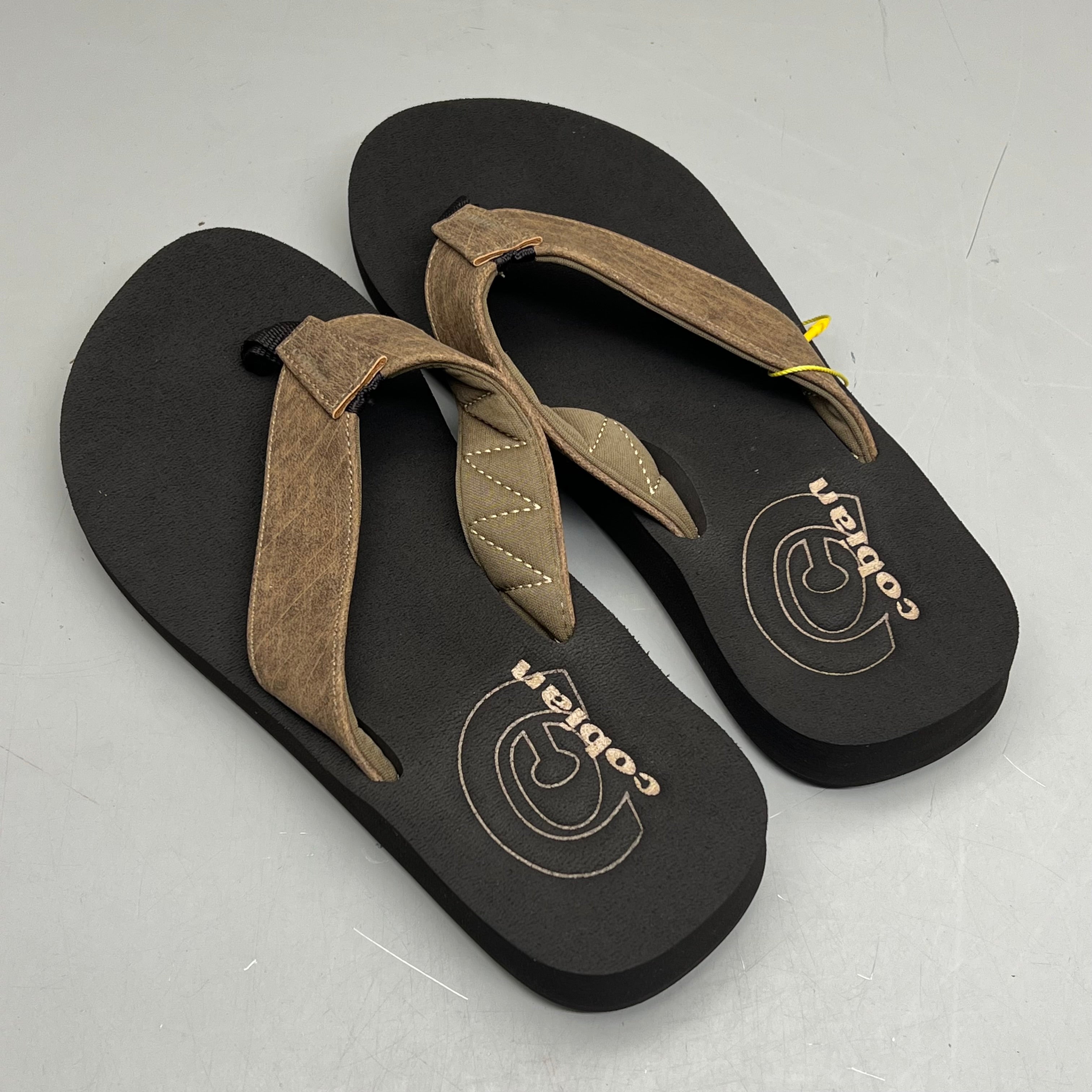 COBIAN Floater Sandals Synthetic Strap Men's Sz 9, EU 41.5 Mocha FLT18-203-9