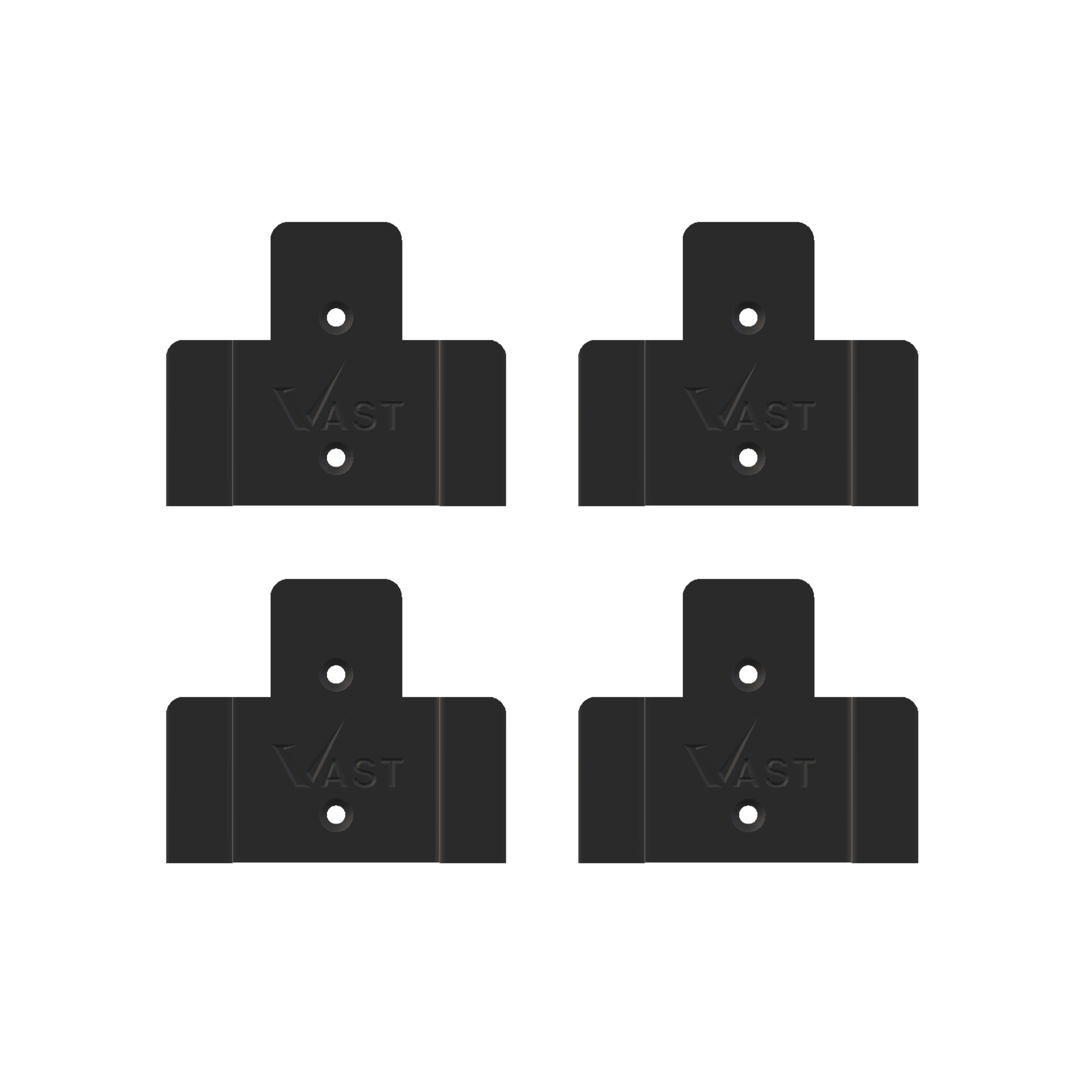 Ego 56V Battery Mount - Black Or Gray (4 Pack)