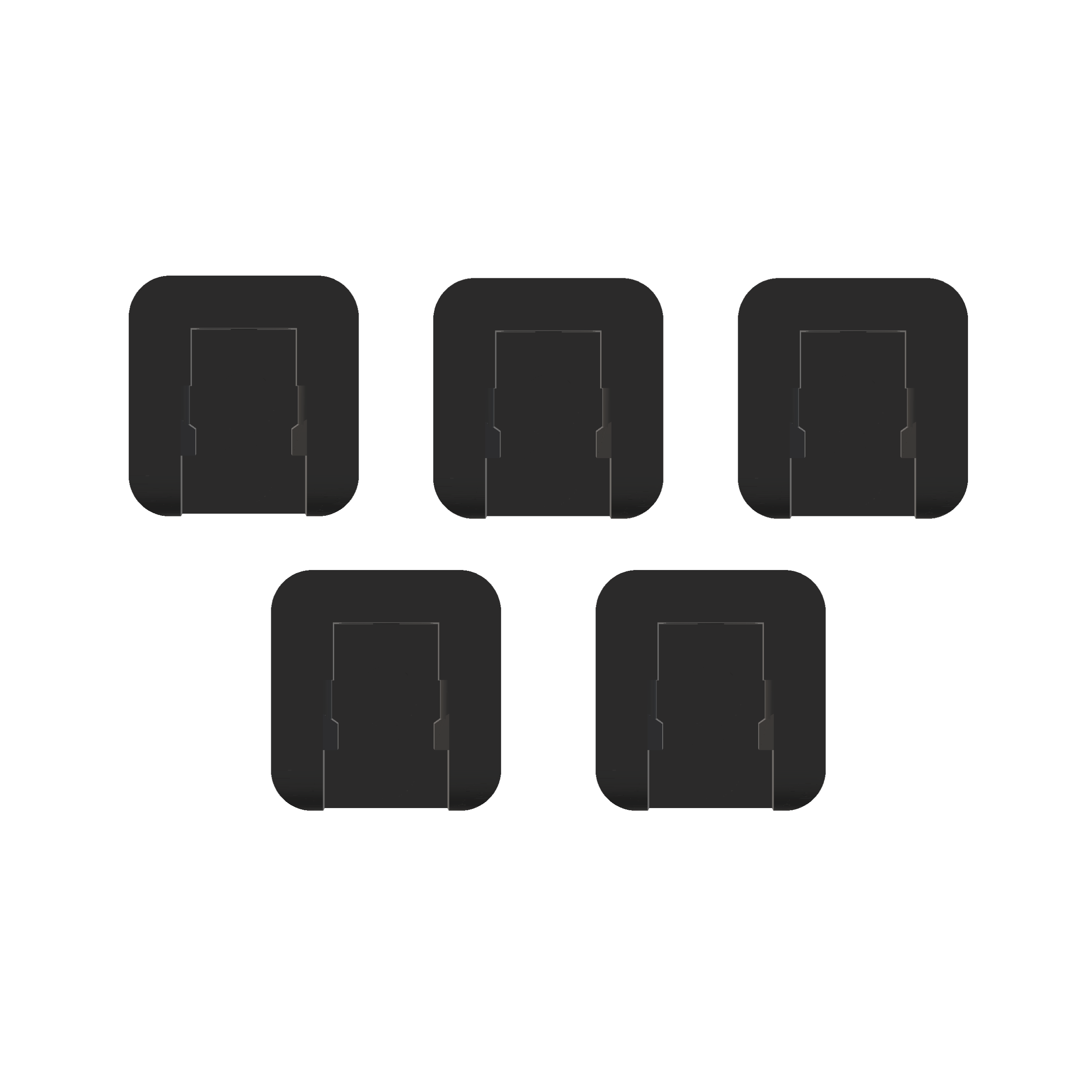 Magnetic Pneumatic Air Tool Holders Shelf Style (5 Pack)