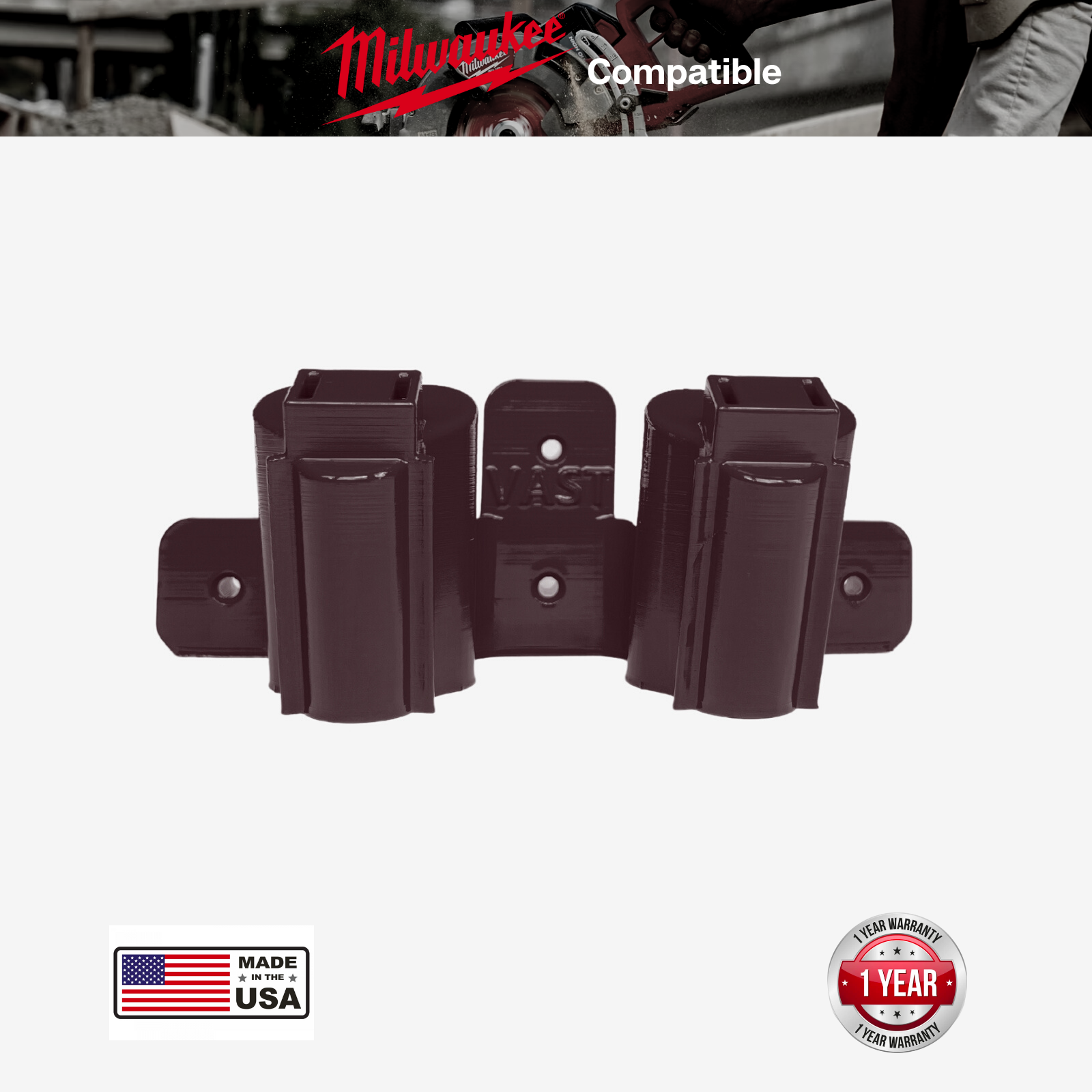 Milwaukee Double Angled M12 Tool Mount | Tool Holder