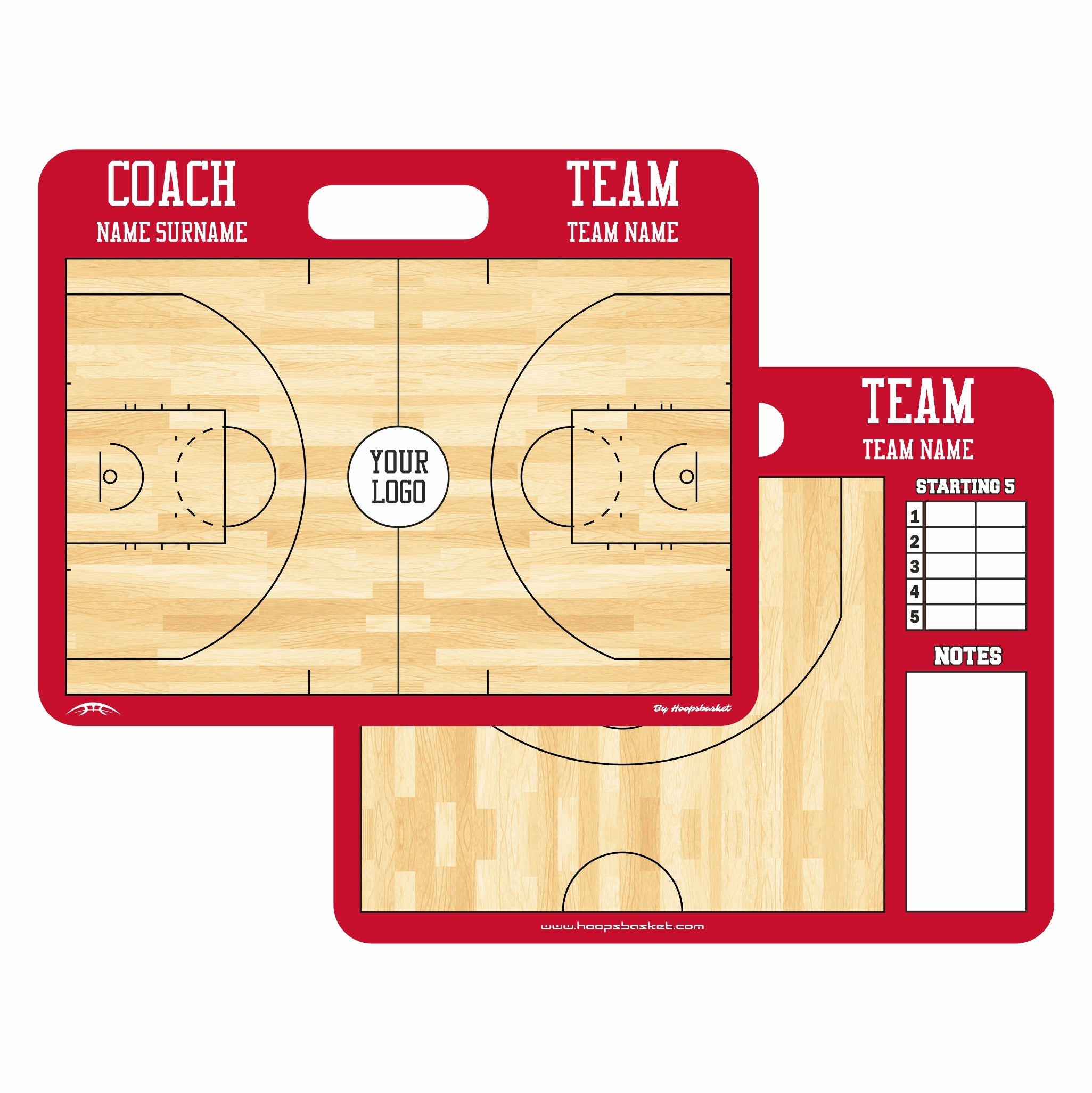 Custom WNBA Basketball Coaching Board 15.7 x 12.6 in (Magnetic)