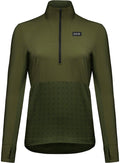 Gorewear Trail KPR Hybrid 1/2-Zip Jersey - Utility Green Women's Large
