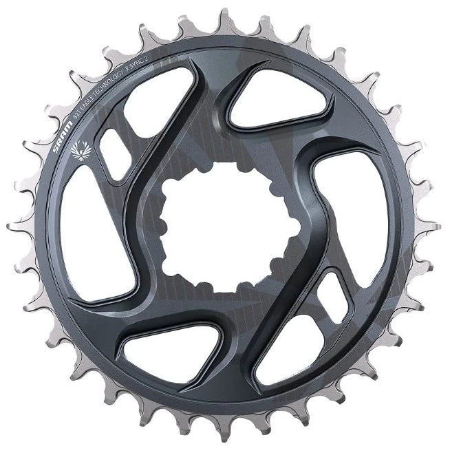 SRAM GX Eagle C1 Chainring Teeth: 32 Speed: 11/12 BCD: Direct Mount Aluminum Grey 6mm