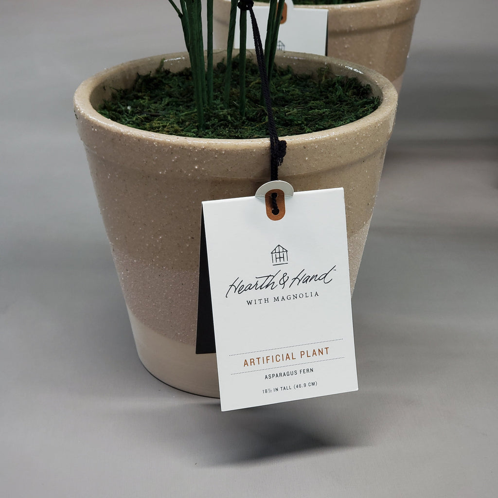 Hearth & Hand with Magnolia 4PK of 8.5"X22" Faux Fern Potted Plants 324-00-0705 (New)