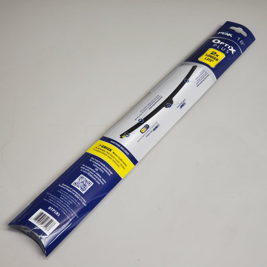 PEAK Optix Plus Beam Windshield Wiper Blades 18" OTP181 2x Longer Life