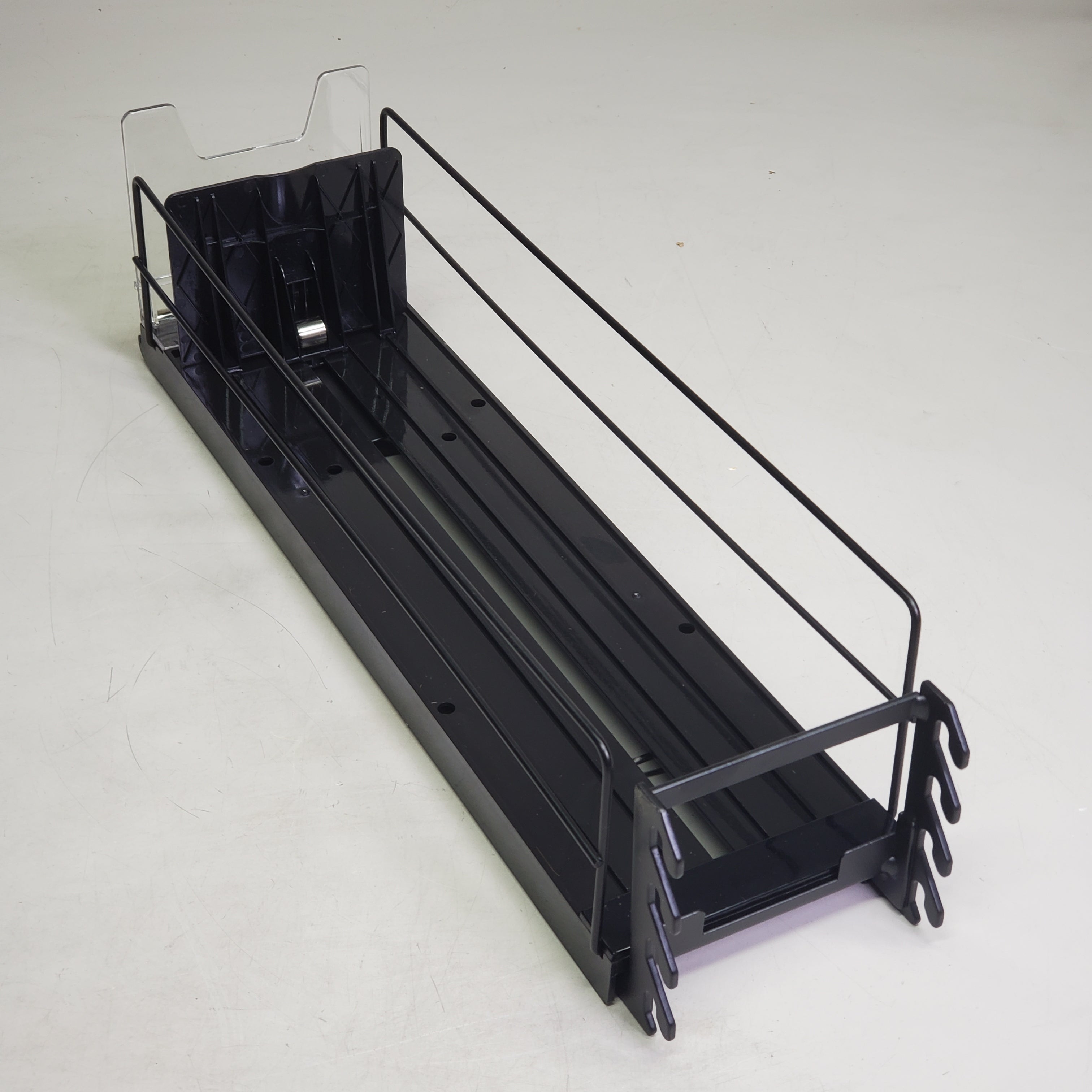 STEPHEN GOULD CORP (6 Pack) Retail Push Tray's Display System Bed W/ Additional Middle Wire ~5"x20" Black sg418 34349