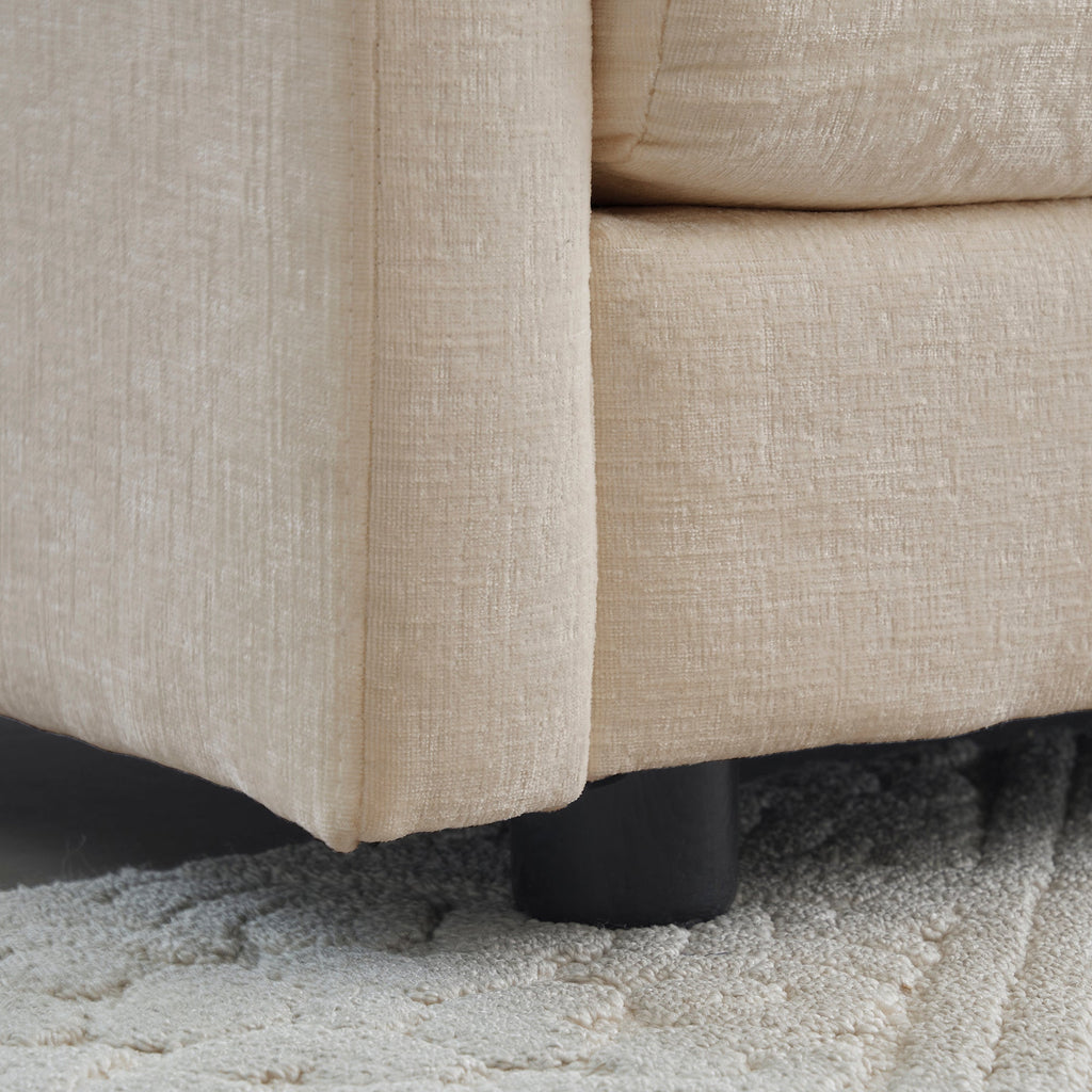 Comfy Deep Single Seat Sofa Upholstered Reading Armchair