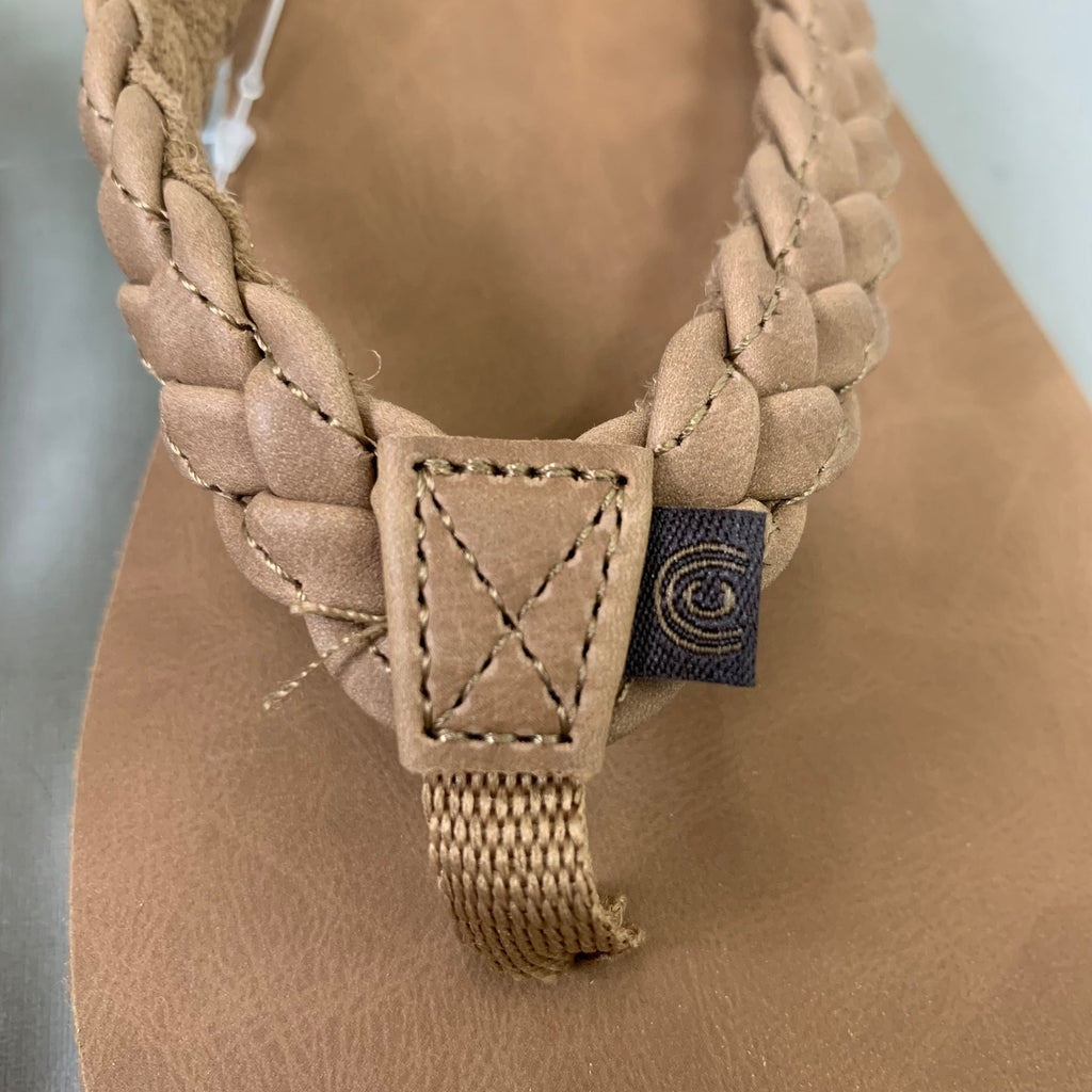 COBIAN Braided Pacifica Sandals Women's SZ 9, EU 41 TAN BBP23-230-9