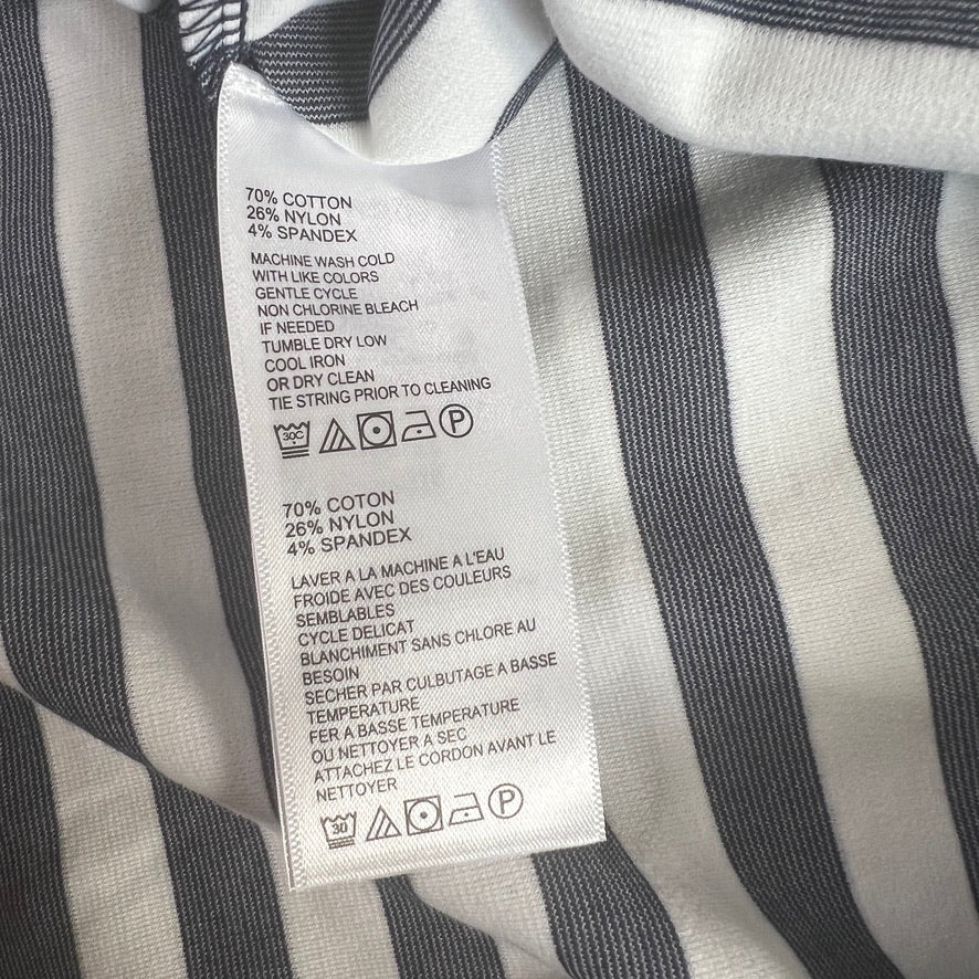 TOMMY BAHAMA Women's Short Sleeve Amira Stripe Short Dress Size L Island Navy (New)