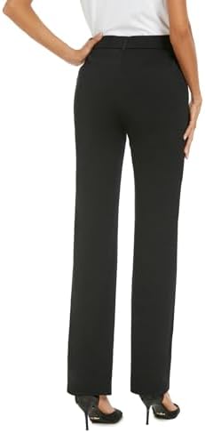 iChosy Women's Stretch Straight Leg Dress Work Pants Business Casual Slacks