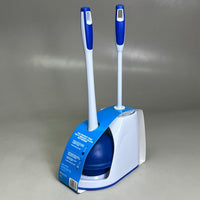 MR. CLEAN Turbo Plunger & Bowl Brush Set 12 1/2" handle w/ 6" dia bowl White 440436