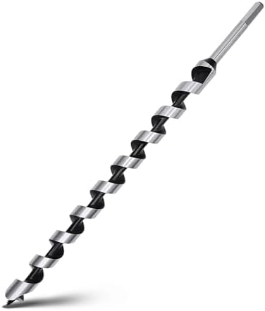 7/8 x 18 Auger Drill Bit for Wood,22x460mm Hex Shank Ship Auger Bit
