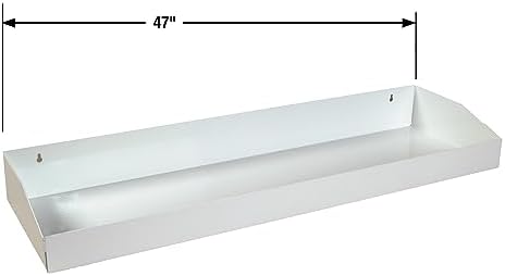 Buyers Products 1702860TRAY White Steel Topsider Shelf Custom-Fit for Steel Topsider Truck Tool Box Snap-In Shelf System