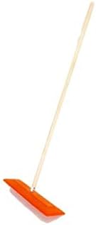 SNO-RAKE 18" Commercial Duty Snow Broom with 48" Wooden Finished Handle # 105