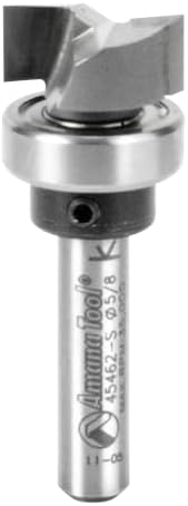 Amana Tool - 45462-S Carbide Tipped Flush Trim Plunge Template 5/8 Dia x 1/4" Sh