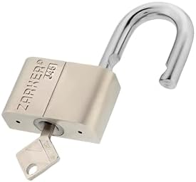 J45 keyed Padlock, Heavy Duty Stainless Steel Shackle Lock, Waterproof and Rustproof Storage, Warehouses, Garage, Outdoors, 1-Pack