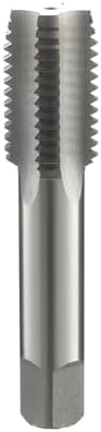 1 1/8-12 Left Hand Straight Flute Thread Tap Machine Tap HSS (High Speed Steel) Threading Tapping Repair Tools DRINYOUNG (1 1/8-12 Left)