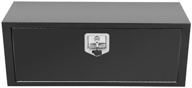 36 Inch Underbody Truck Box Steel Storage Tool Box,36" x 12" x 14" Tool Chest Organizer w/Lock and Keys For Pickup,Truck Bed, RV, Trailer,Heavy Duty Waterproof Black box