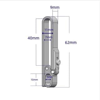 BANG TI Mortise Lock Design Belt Key Clip For Key rings (Patented)