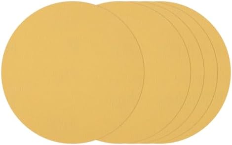 25Pcs Sanding Discs 8In 120Grit Hook and Loop Sandpapers Yellow