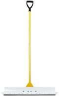 Outvita Snow Pusher with D-Ring Handle Grip, 29 inch Wide Shovel, Yellow