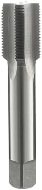1"-18 Left Hand Straight Flute Thread Tap Machine Tap HSS (High Speed Steel) Threading Tapping Repair Tools DRINYOUNG (1"-18 Left)