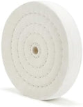 SCOTTCHEN Cotton Buffing Wheel 6 inch Extra Thick Spiral Sewn Polishing Pad for Bench Grinder Tool with 1/2" Arbor Hole(70 Ply) 1PCS