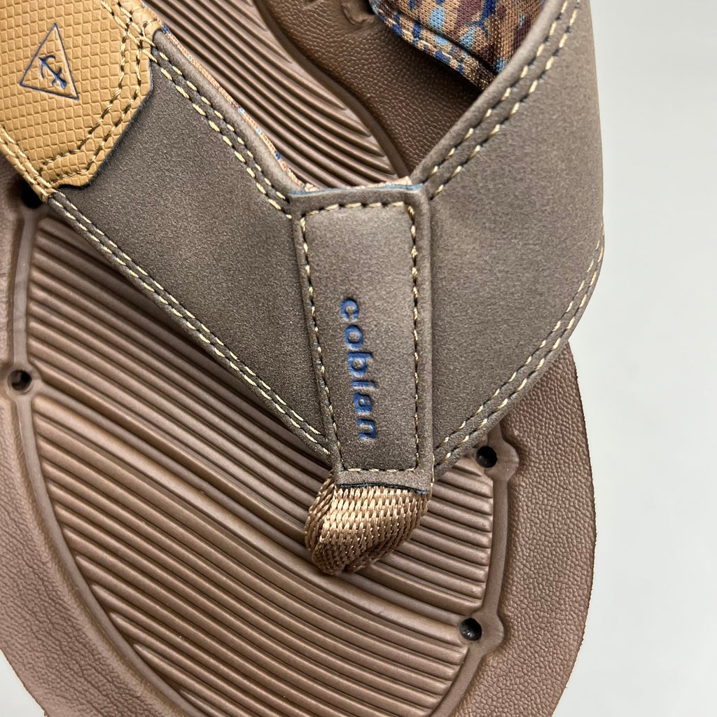 COBIAN Synthetic Suede Draino 3 Sandals  Men's Sz 12, EU 45 Brown HBD23-200-12