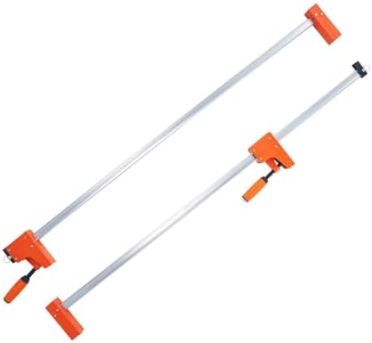 Woodworking Bar Clamps 2-Pack, 50" Parallel F Clamps - 1100lbs Capacity, Even Pressure Wood Clamps for Woodworking, Metalworking, DIY Projects