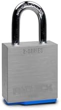 PACLOCK's 2-Series Padlock, UCS, 5/16" Diameter Hard. Stainless Steel Shackle, 1-3/16" Tall, High Performance 6-Pin Cylinder, One Lock Keyed to a Number U-Pick! w/ 2 Keys, Silver