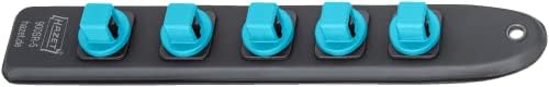 HAZET Smart-Rail 900-SR/5 | Magnetic Base with 5 Slots and Heavy Duty Twist Lock, Drive: Square 1/2 Inch | Flexible Plastic Socket Strip