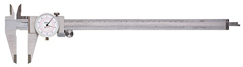 Fowler Inch/Metric Dial Caliper with 0-12"/300mm Range, Silver (520300121)