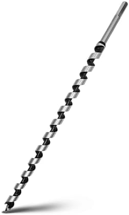1-1/8 x 18 Auger Drill Bit for Wood,28x460mm Hex Shank Ship Auger Bit