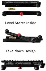 Scope Setter, Rifle Scope Leveling Kit, A Simple and Accurate Method for Reticle Alignment in Scope Rings utilizing a Picatinny Rail Interface, Made in USA