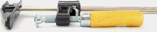Pack of 8 - Bar Clamps 24" & 36" - 4 of each F-Type Woodworking Steel with Wood Handles