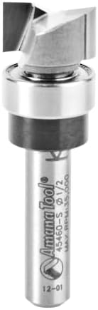 Amana Tool - 45460-S Carbide Tipped Flush Trim Plunge Template 1/2 Dia x 1/4" Sh