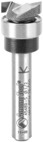 Amana Tool - 45489-S Carbide Tipped Dado Clean out 1/2 Dia x 1/8 x 1/4" Shank with Upp