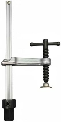 Generic Insertion Clamp Fixture Ratchet Function Table Clamp Bench Tool Alloy Steel Holding Device Suitable for Workshop Metalworking Carpentry Assembly, T-bar Insert Clamp 160x60 Base 19mm