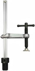Generic Insertion Clamp Fixture Ratchet Function Table Clamp Bench Tool Alloy Steel Holding Device Suitable for Workshop Metalworking Carpentry Assembly, T-bar Insert Clamp 160x60 Base 19mm
