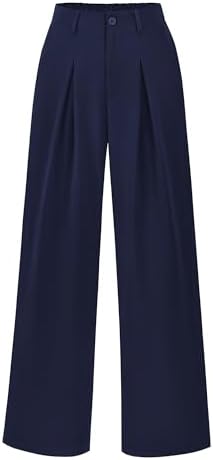 BTFBM Fall High Waisted Business Casual Palazzo Pants for Women Dressy 2026