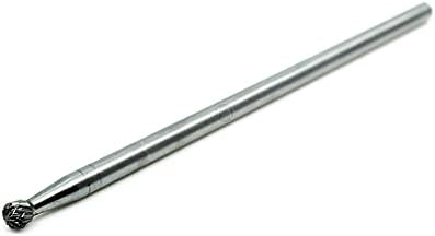 Benchmark Abrasives 6” Ball Shape Double Cut Tungsten Carbide Die Grinder Bits Metal Deburring Tool Rotary Burr, 1/4 Inch Shaft, Engraving Tool for Woodworking Shaping Carving (SD-1)