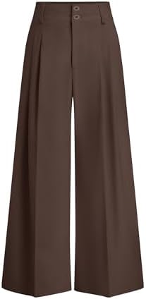 PRETTYGARDEN Women's High Waisted Wide Leg Dress Pants
